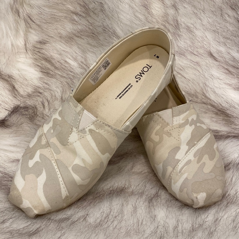 Tom’s Camo Slip-Ons